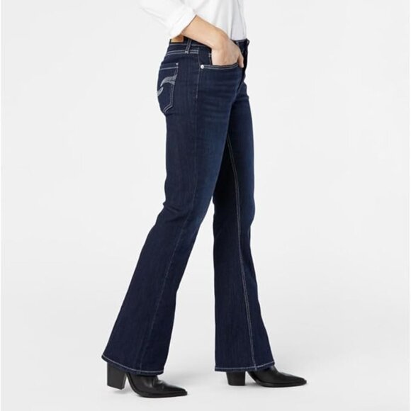 NWT Size 18/ W34 Levi Strauss Signature Gold Women’s True Boot Jeans – - Picture 2 of 2